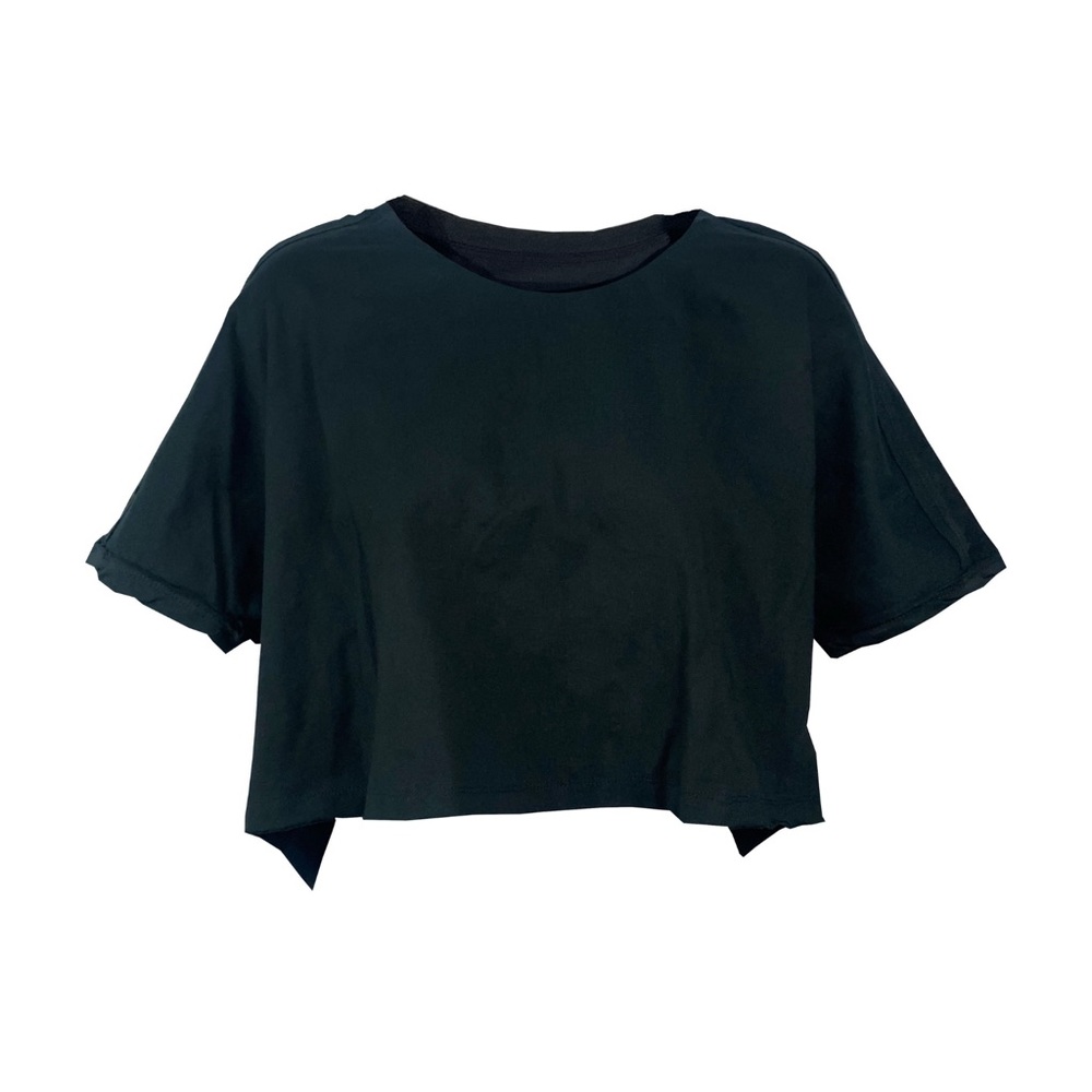 Black Crop Tee